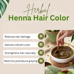 Henna Natural Hair Color 60g - Chestnut