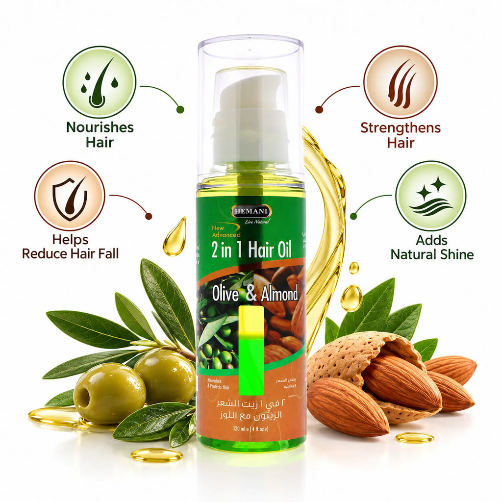 2in1 Hair Oil Olive & Almond for Nourishment & Shine