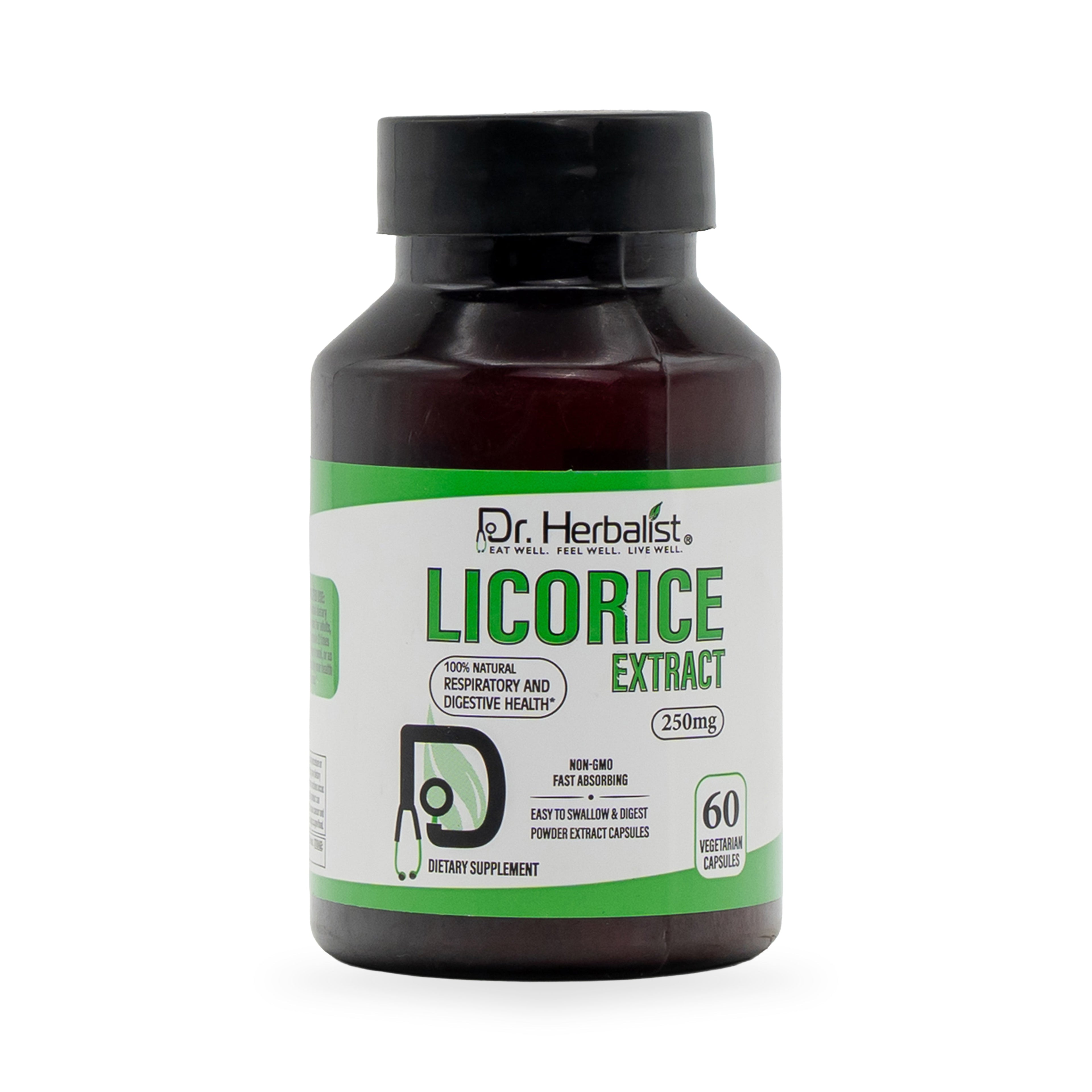 Dr. Herbalist Licorice 250mg Dietary Supplement Capsule