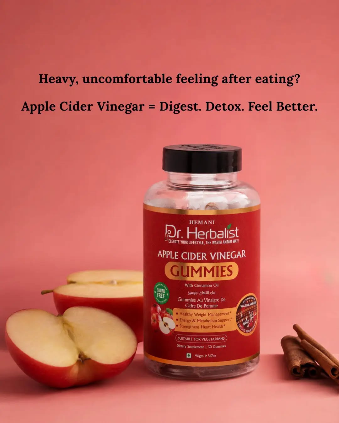 Dr. Herbalist Apple Cider Vinegar Gummies 90gm