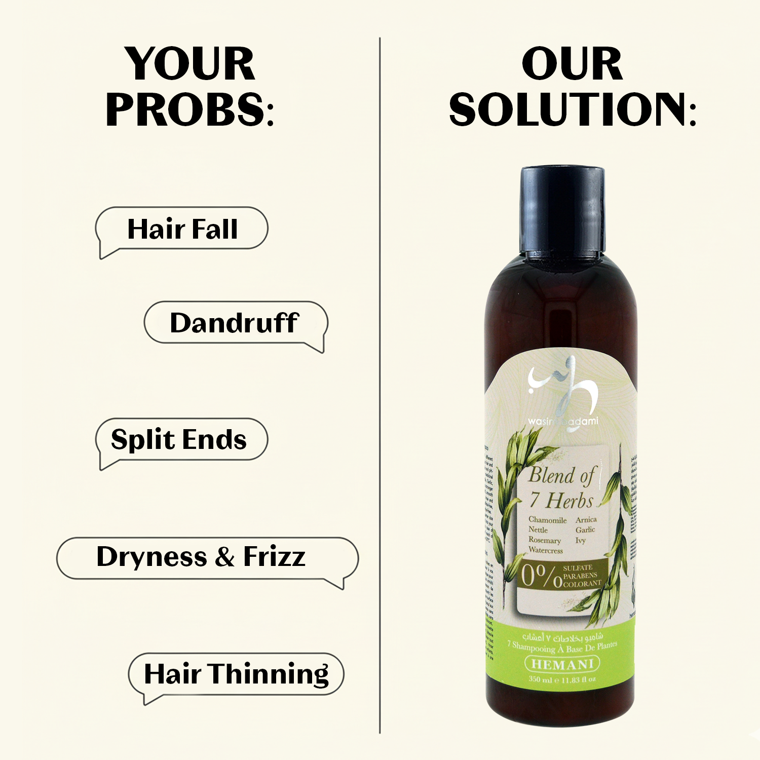 Blend of 7 Herbs Shampoo benefits