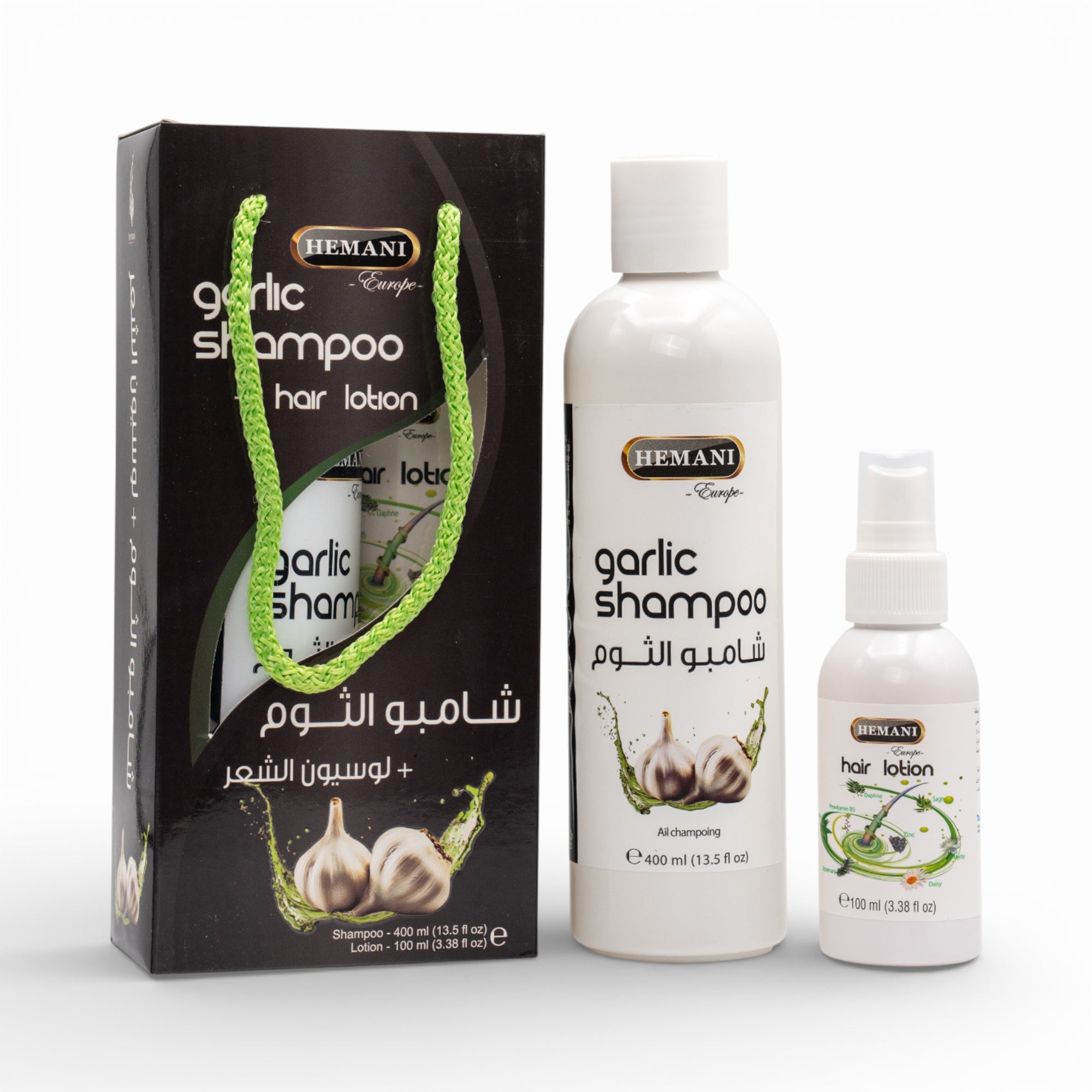 Garlic Shampoo + Lotion