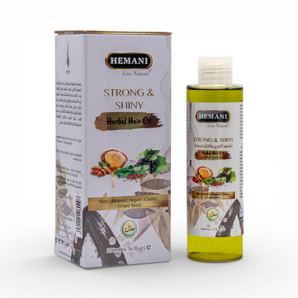 Beautiful Strong & Shiny Herbal Hair Oil 200ml By Hemani Herbal