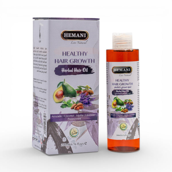 Healthy Hair Growth Herbal Hair Oil 200ml By Hemani Herbal