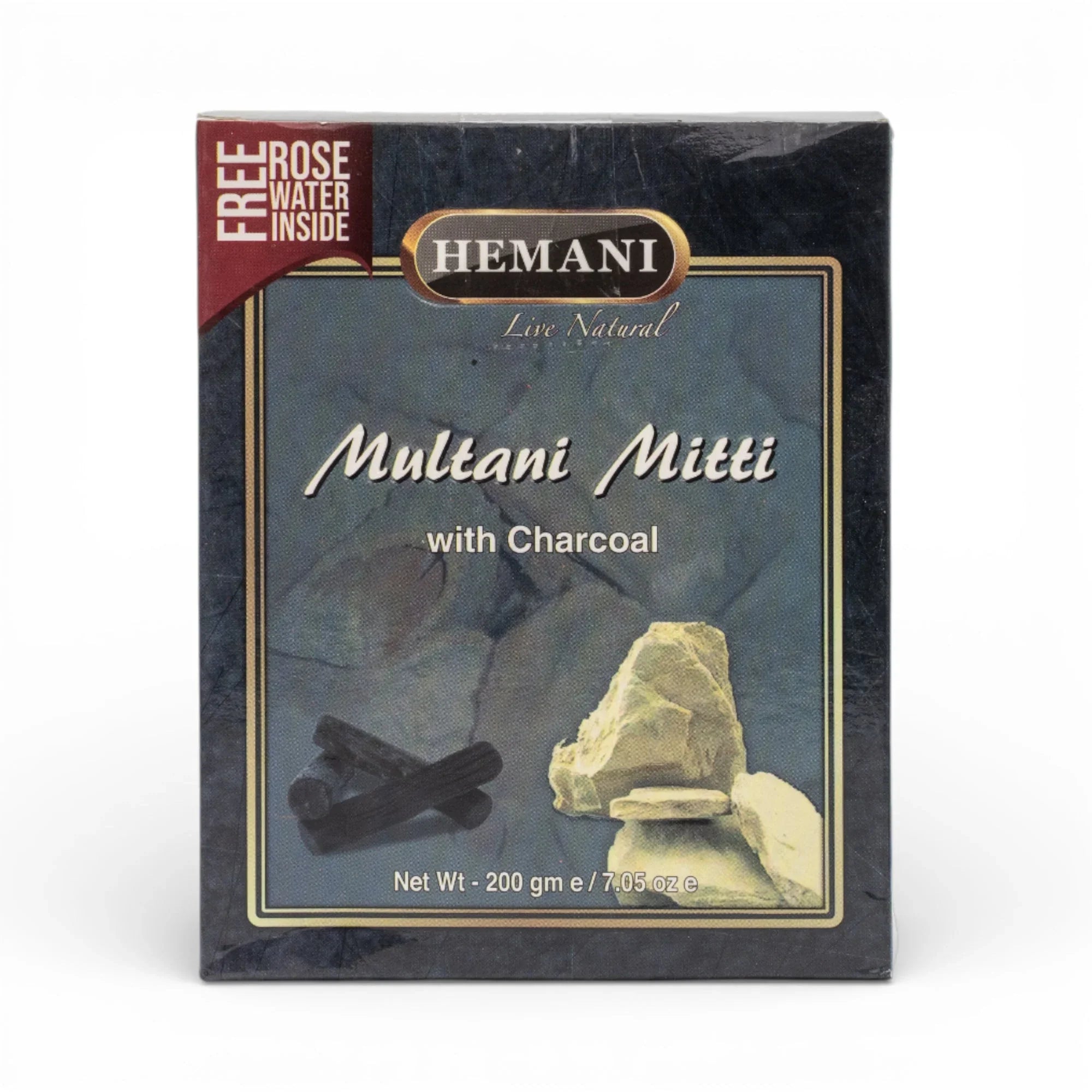 Multani Mitti with Charcoal 200gm - Hemani Herbals