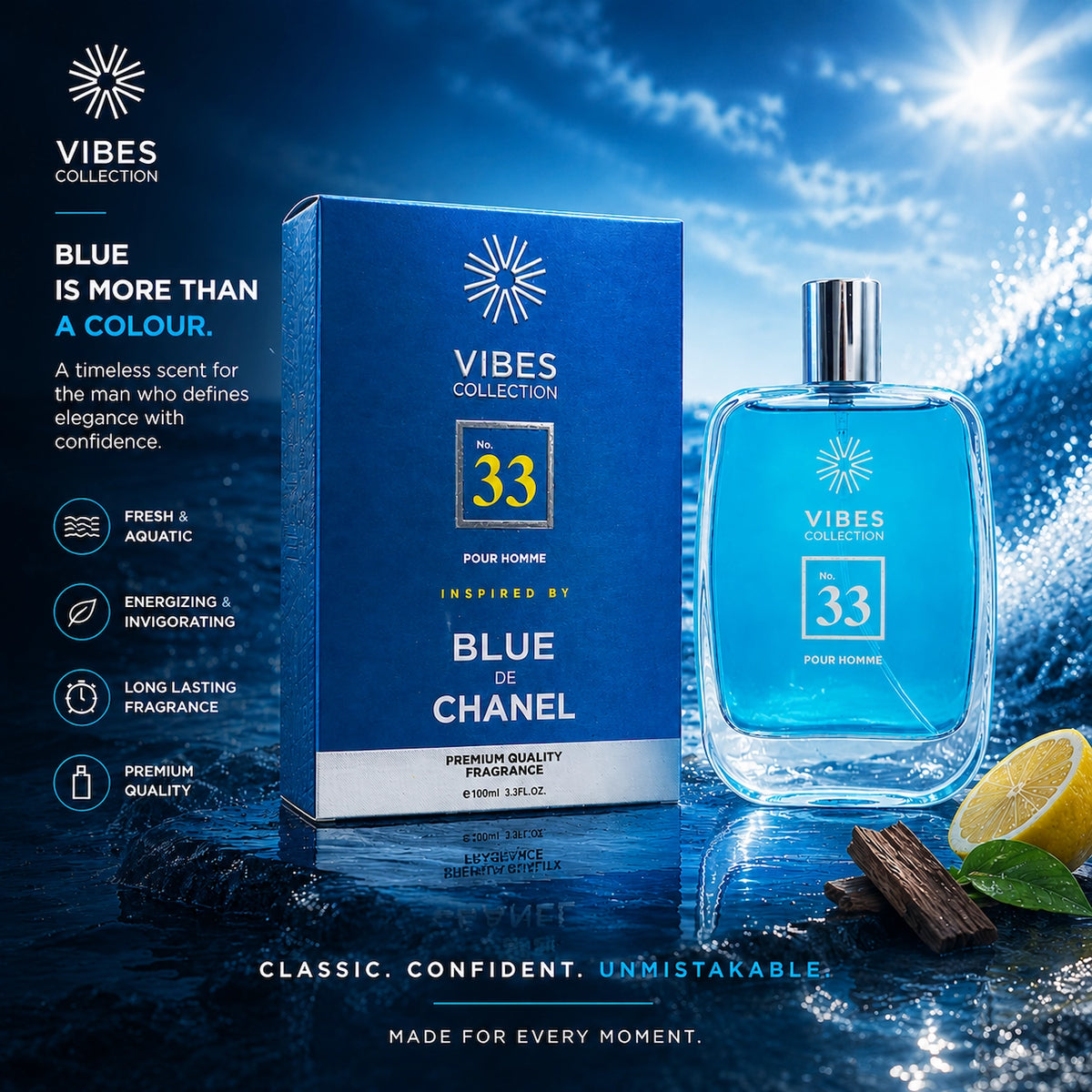Vibes Collection Perfume No 33 For Men 100ml