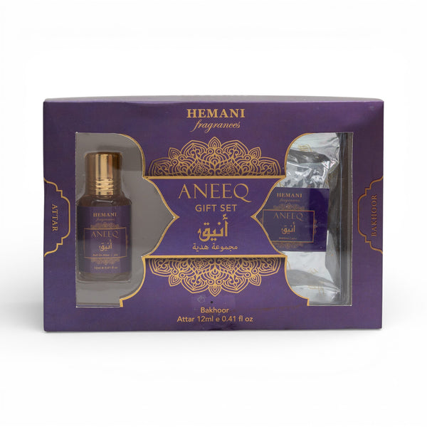 Aneeq Bakhoor & Attar Gift Set 12ml