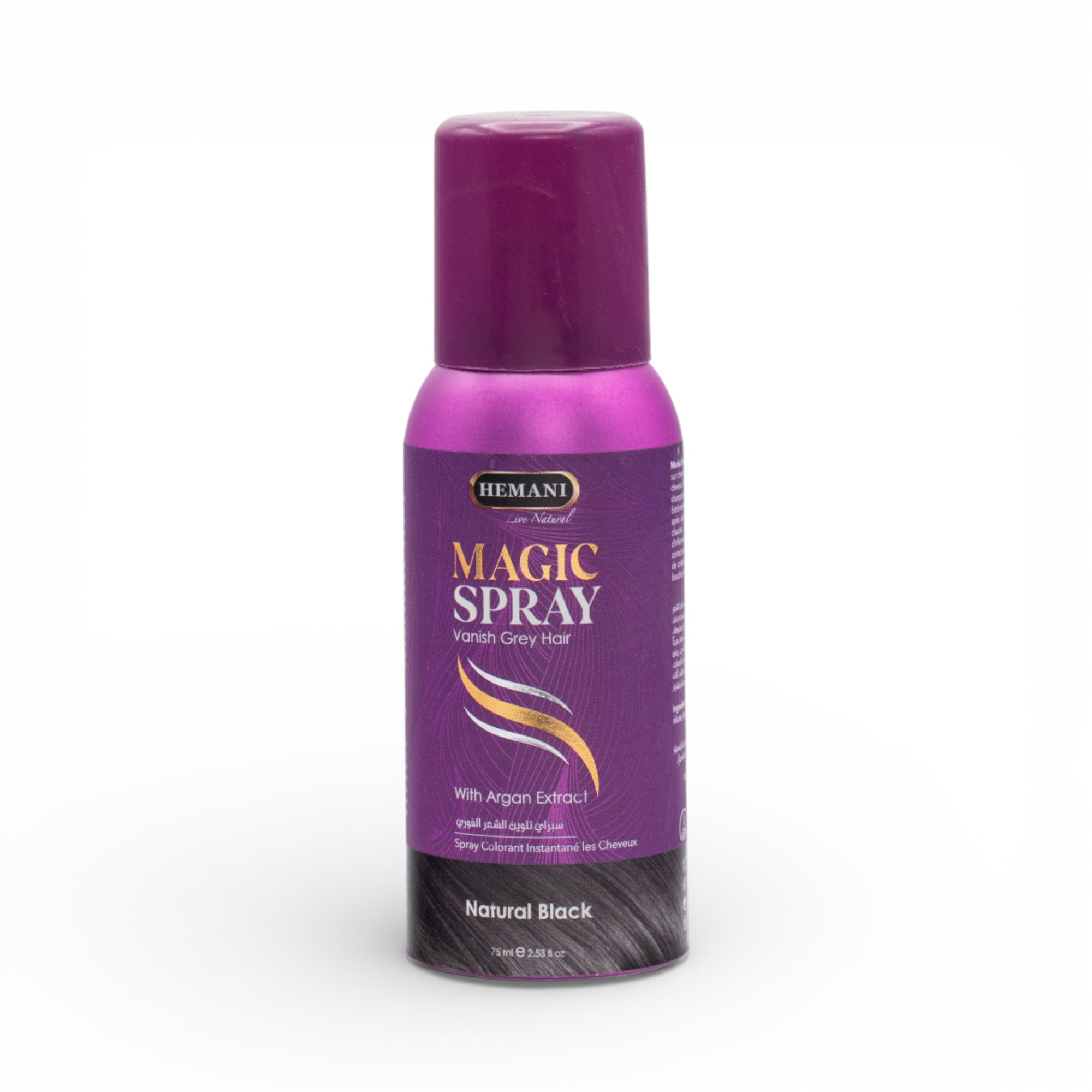 Magic Spray Instant Hair Color Natural Black By Hemani Herbal