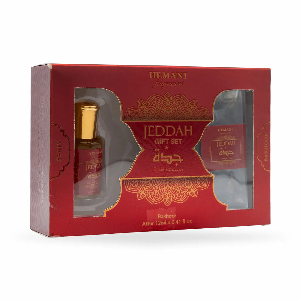 Jeddah Gift Set 2in1 - Attar & Bakhoor