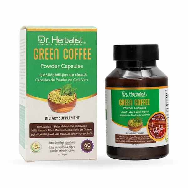 Dr. Herbalist Green Coffee Powder Capsules 500mg