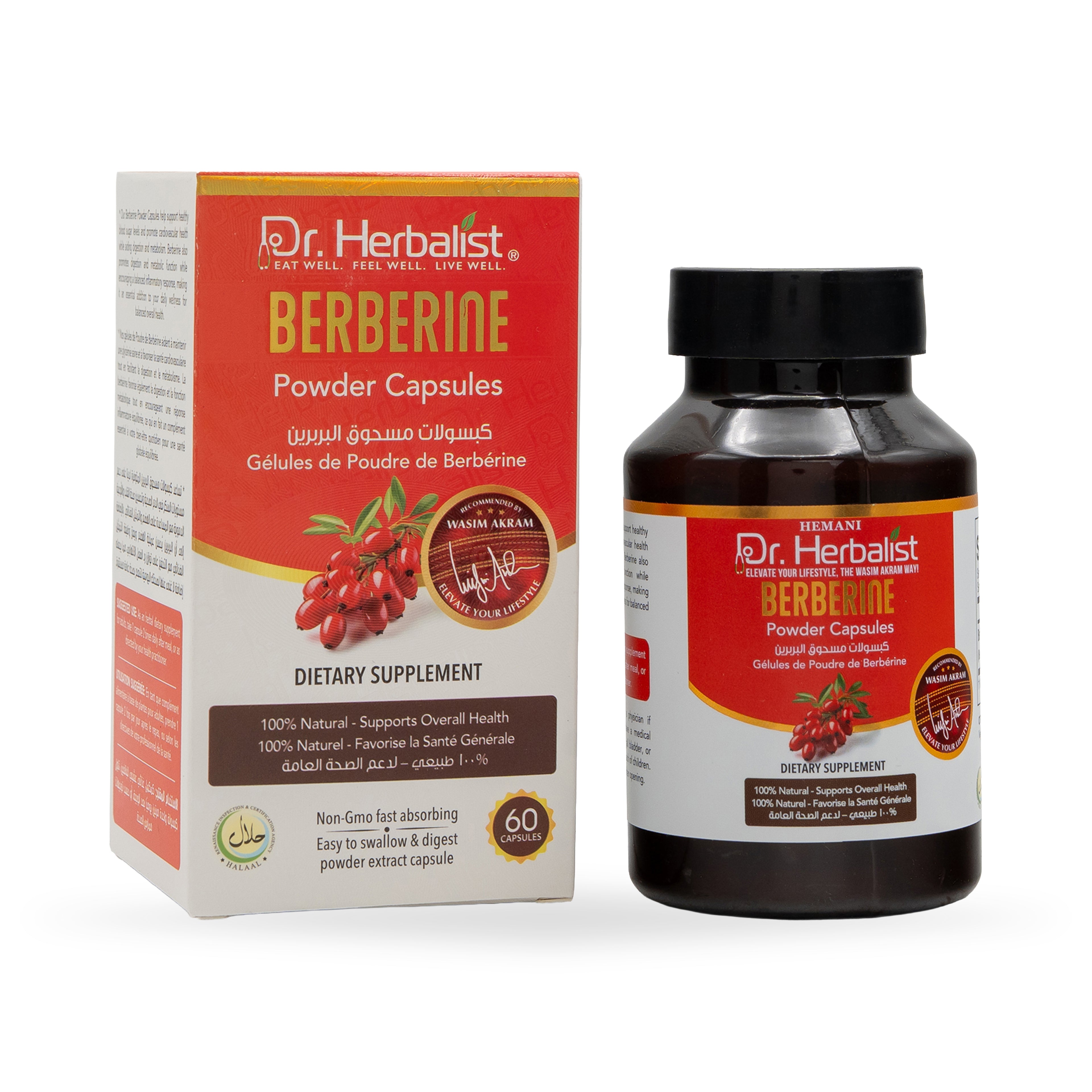 Dr. Herbalist Berberine Powder Capsules