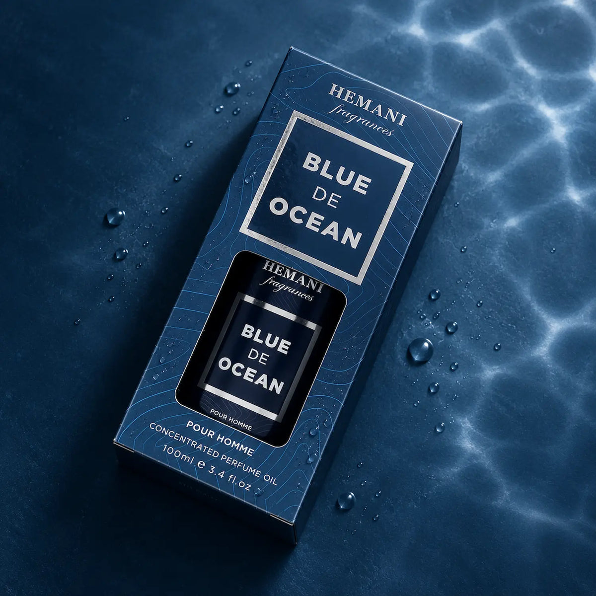 Blue De Ocean Concentrated Perfume Oil for Men – 100ml