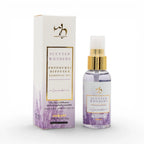Lavender essential oil diffuser spray with packaging, natural fragrance for home ambiance