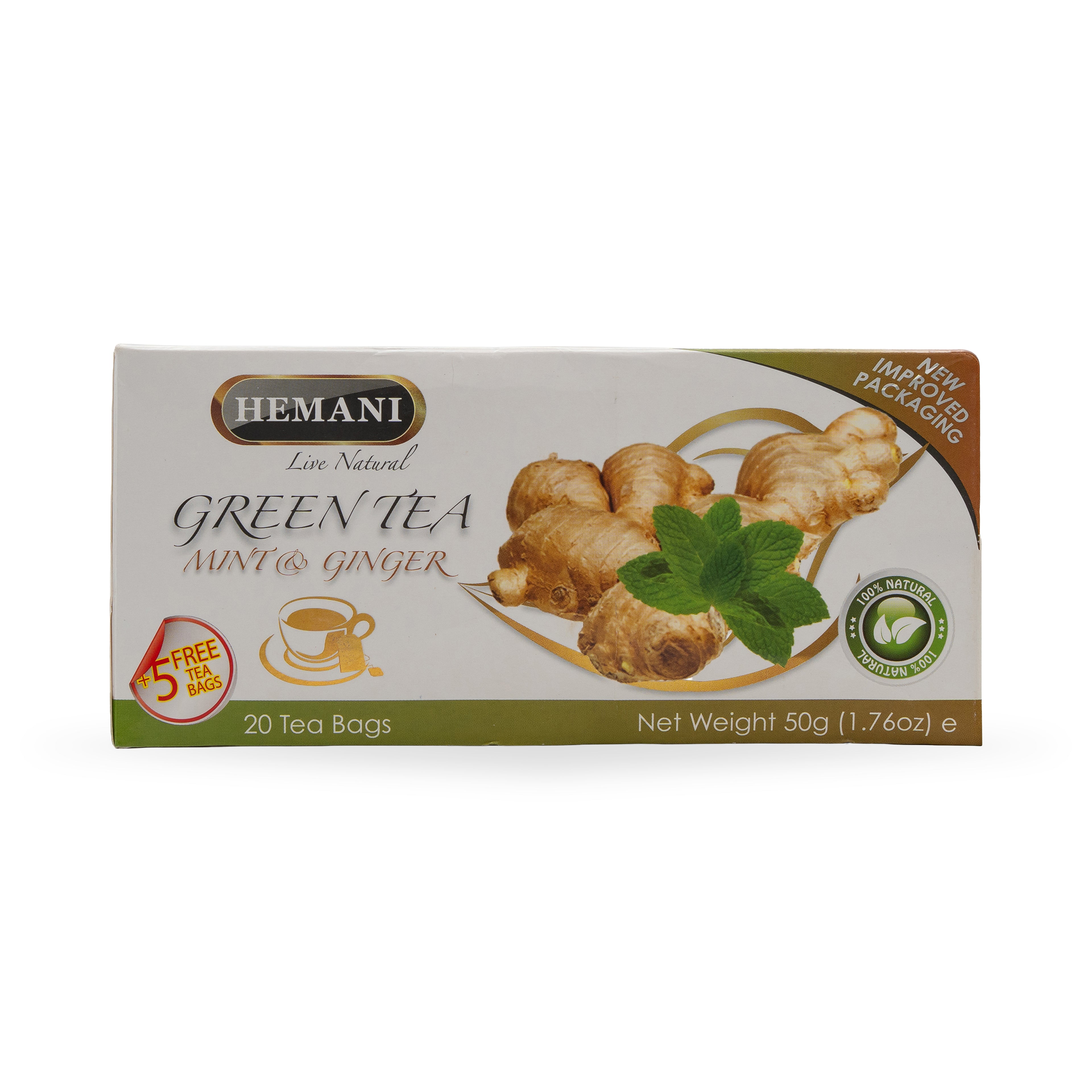 Mint & Ginger Green Tea - 20 Tea Bags
