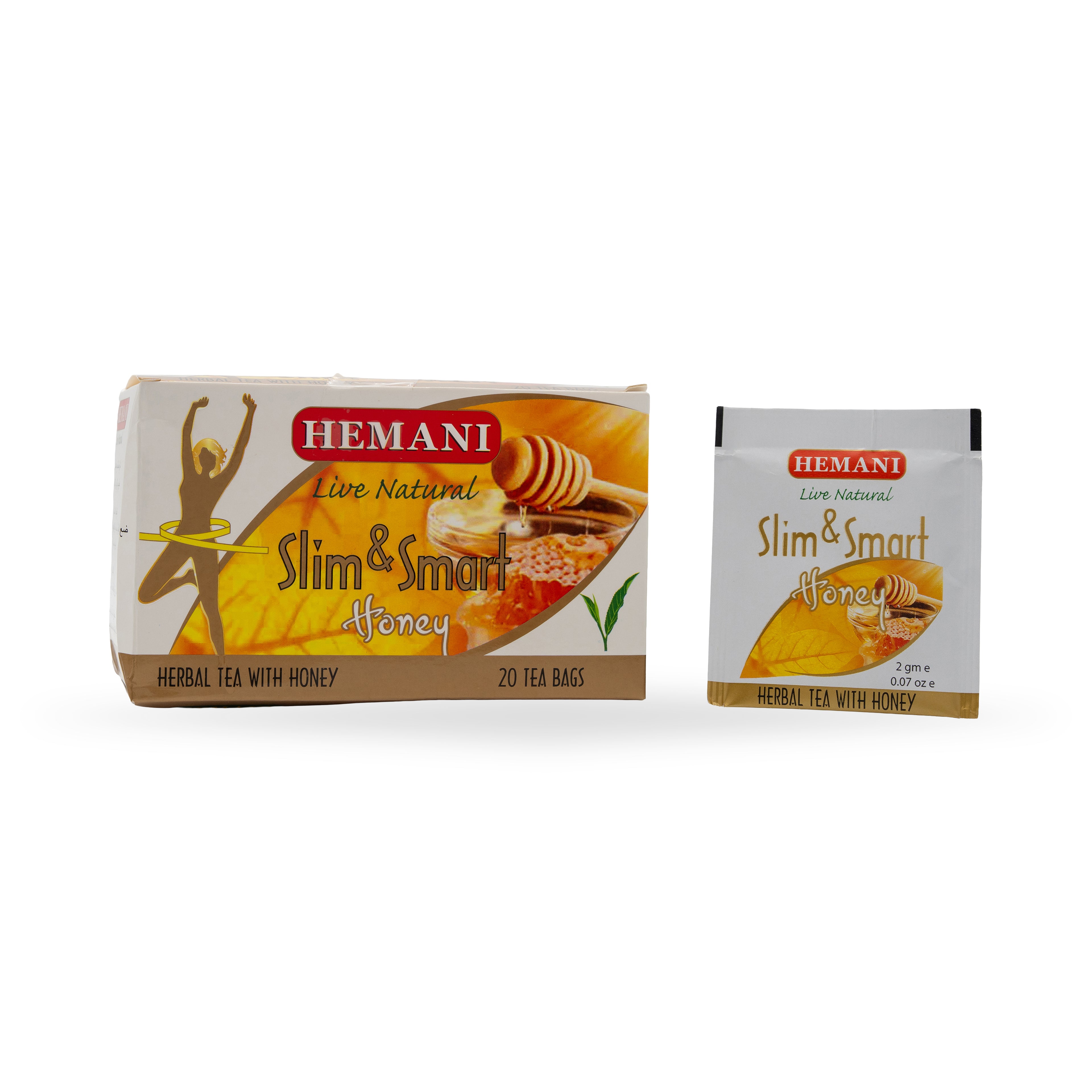 Slim & Smart Herbal Slim Tea with Honey Flavor – 20 Tea Bags
