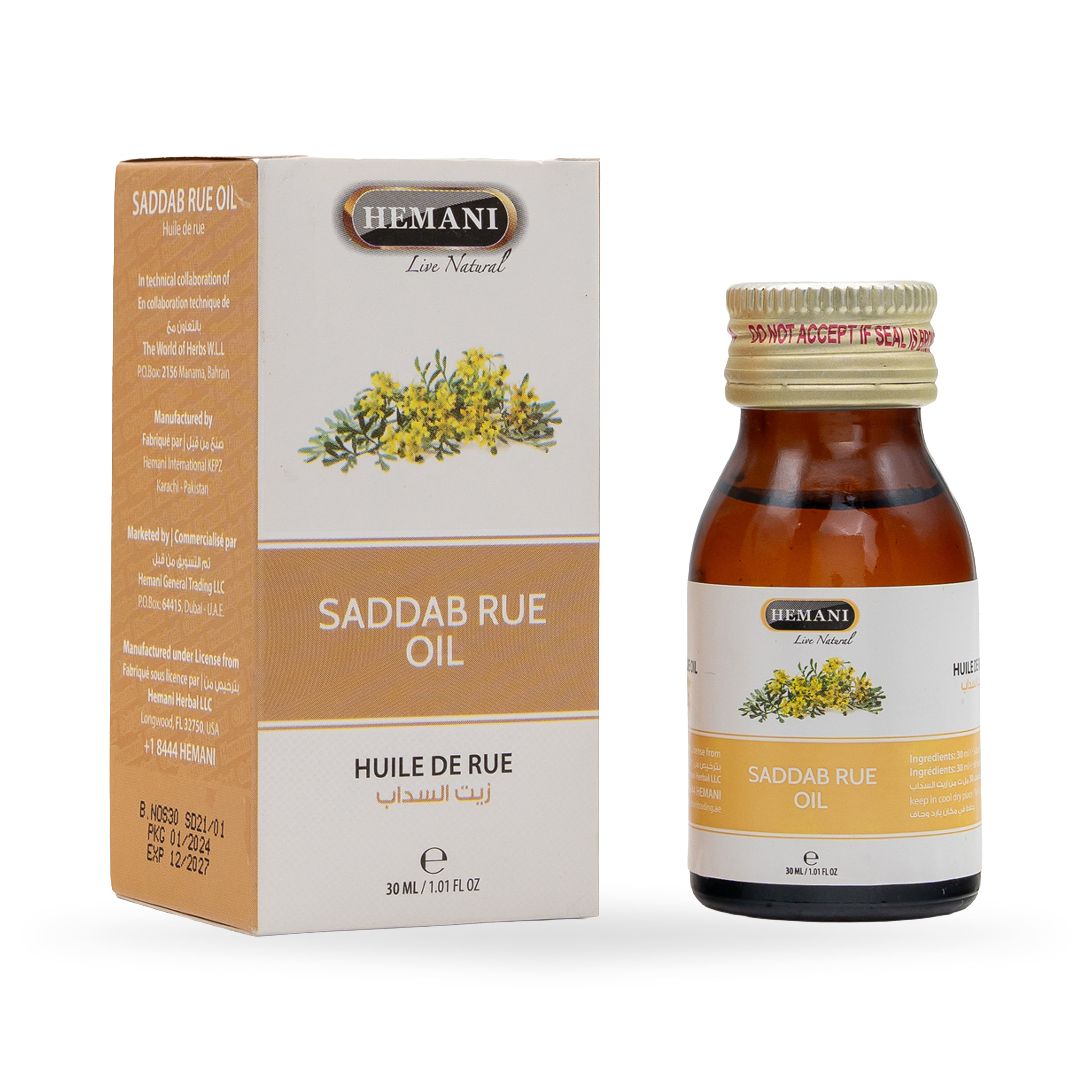 Herbal Oil 30ml - Saddab Rue