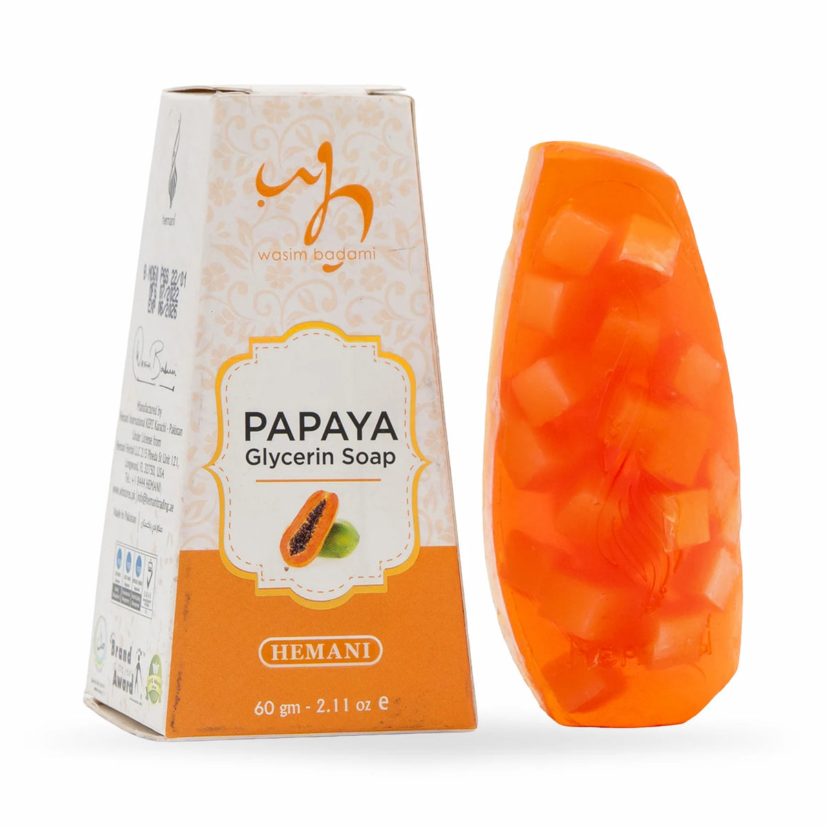 Transparent Glycerin Soap - Papaya with Milk