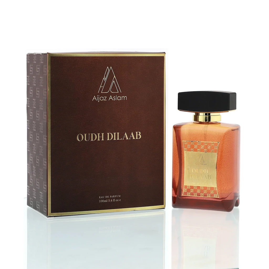 Aijaz Aslam Oudh Dilaab Eau de Parfum 100ml bottle and box, luxury fragrance for men & women