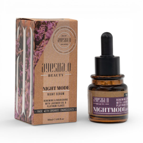 Night Mode - Face Serum with Lavender & Platinum Flakes | AO Beauty 30ml