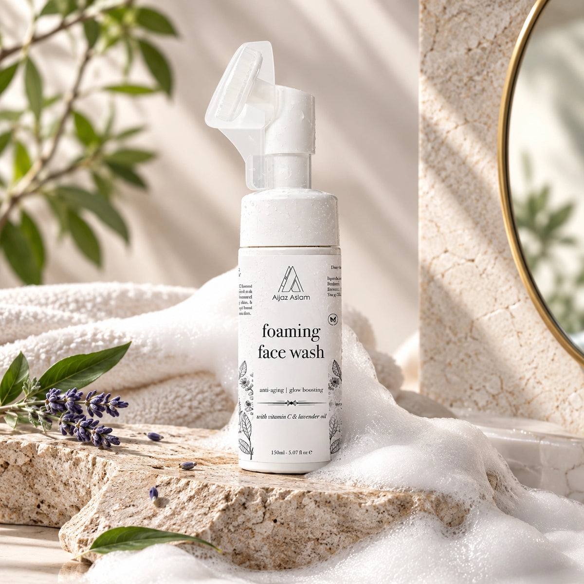 Foaming Face Wash with Lavender & Vitamin C | Aijaz Aslam 150ml