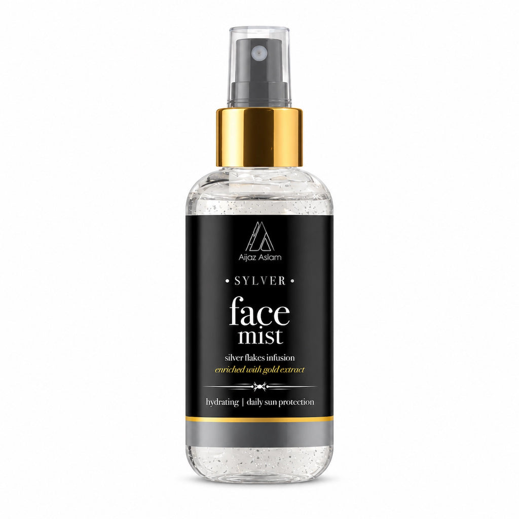 Sylver - Face Mist with Hyaluronic Acid, Silver Flakes & Gold | Aijaz Aslam 50ml