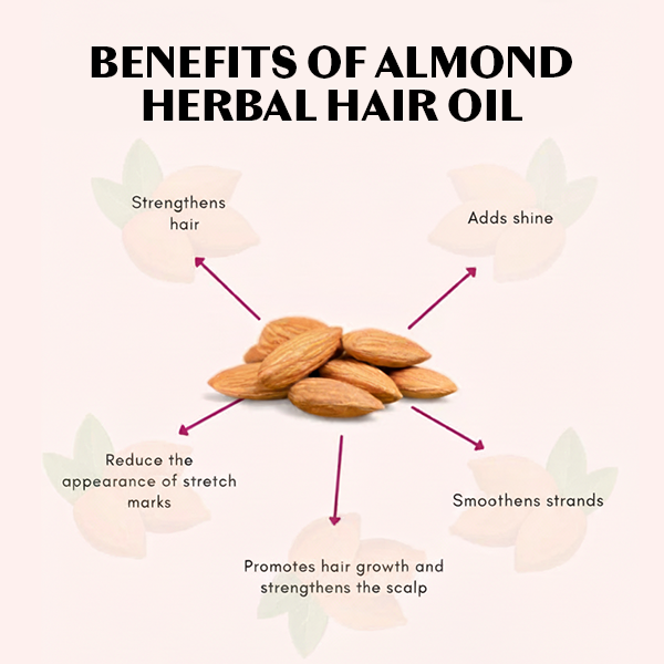 Almond Herbal Hair Oil By Hemani Herbal