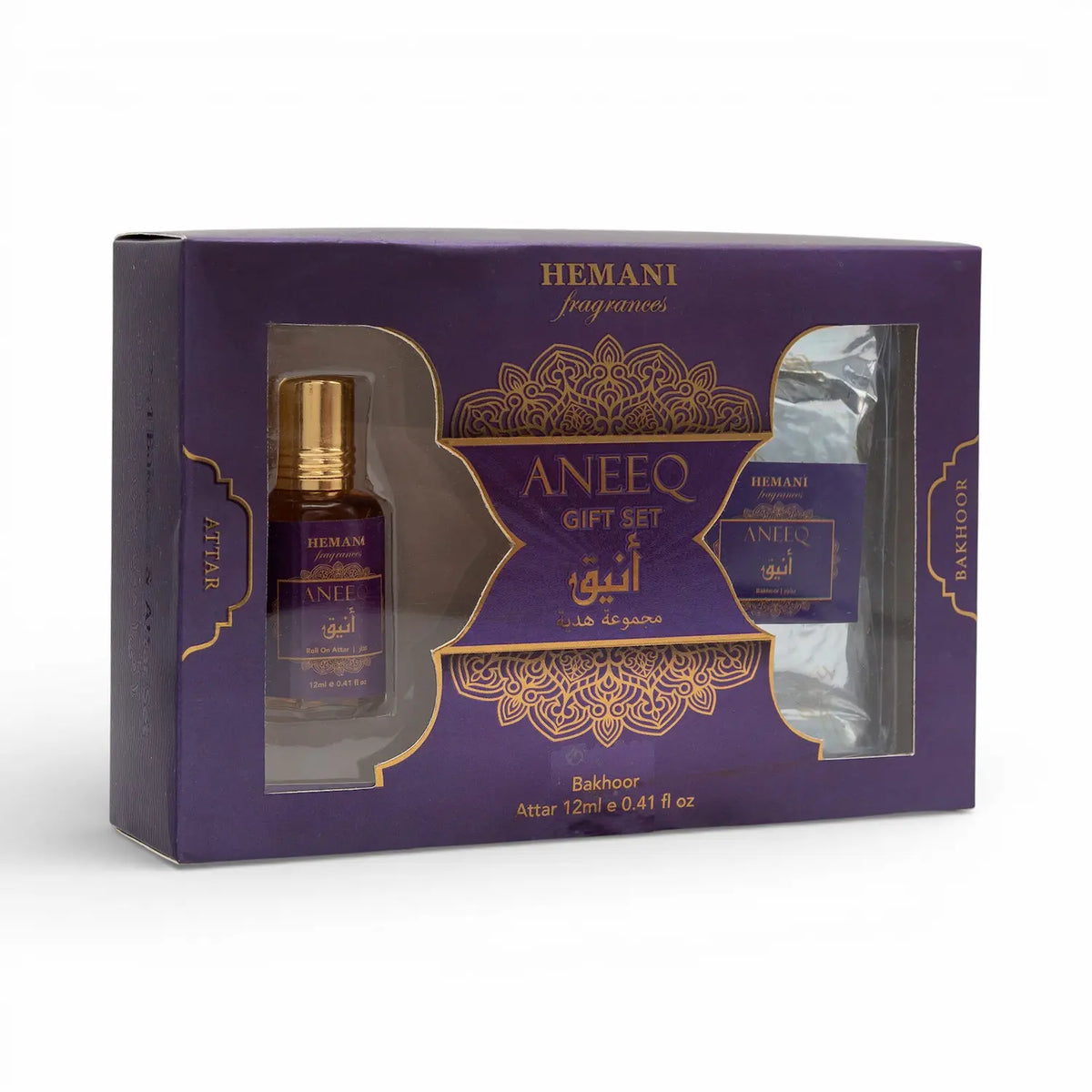 Aneeq Bakhoor & Attar Gift Set 12ml