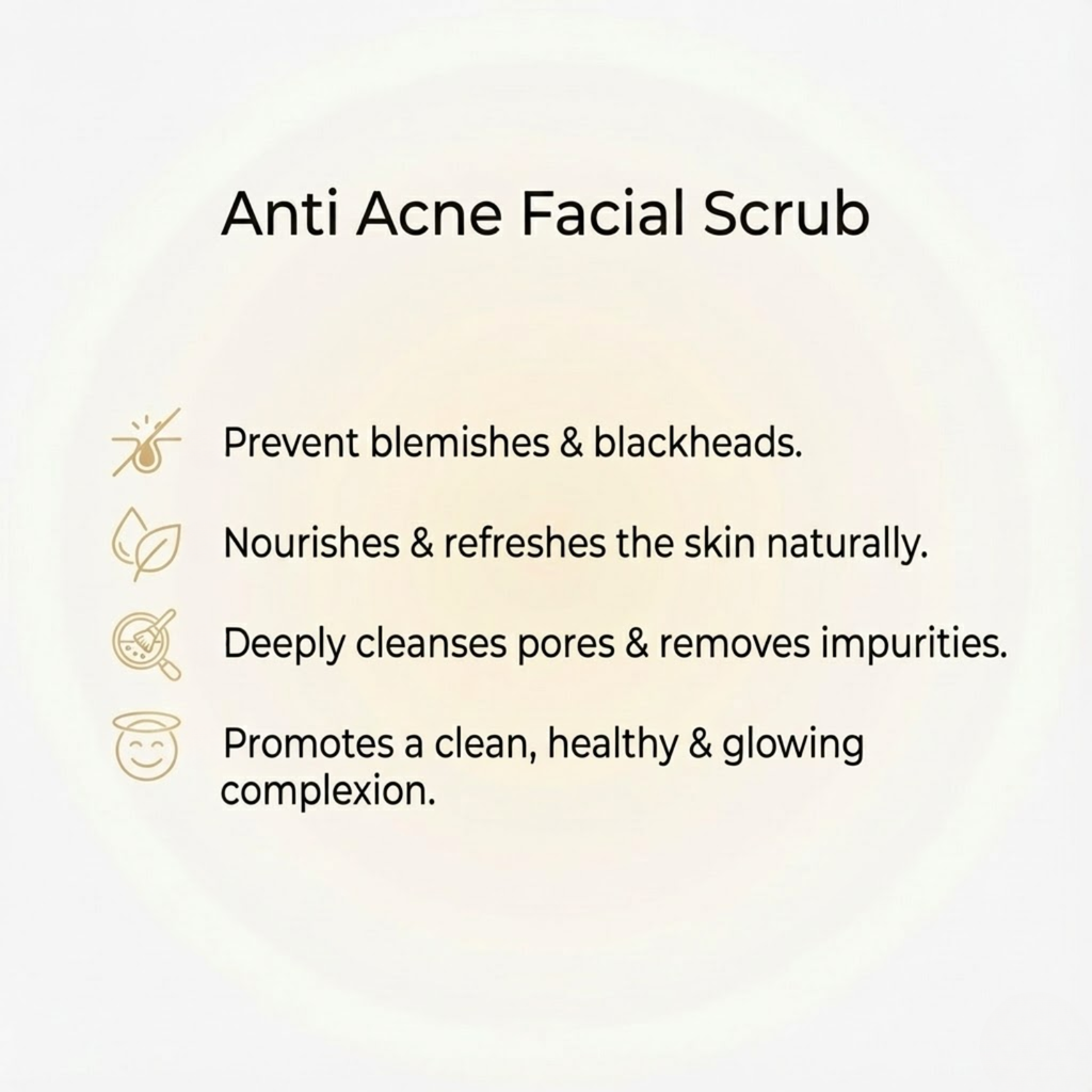 Facial Scrub with Avocado and Grapefruit with Anti Acne protection By Hemani Herbal