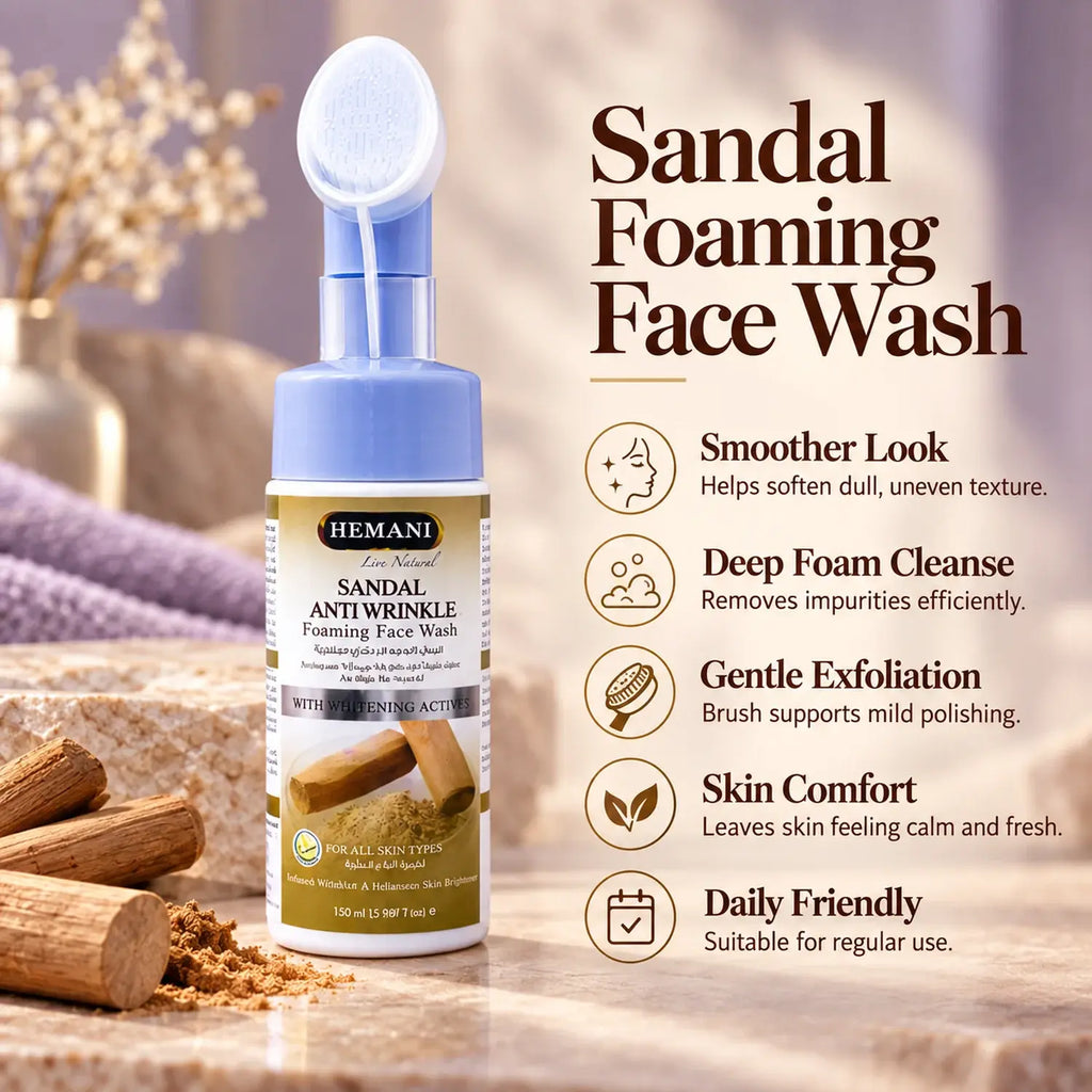 Anti Wrinkle Sandal Foaming Face Wash 150ml