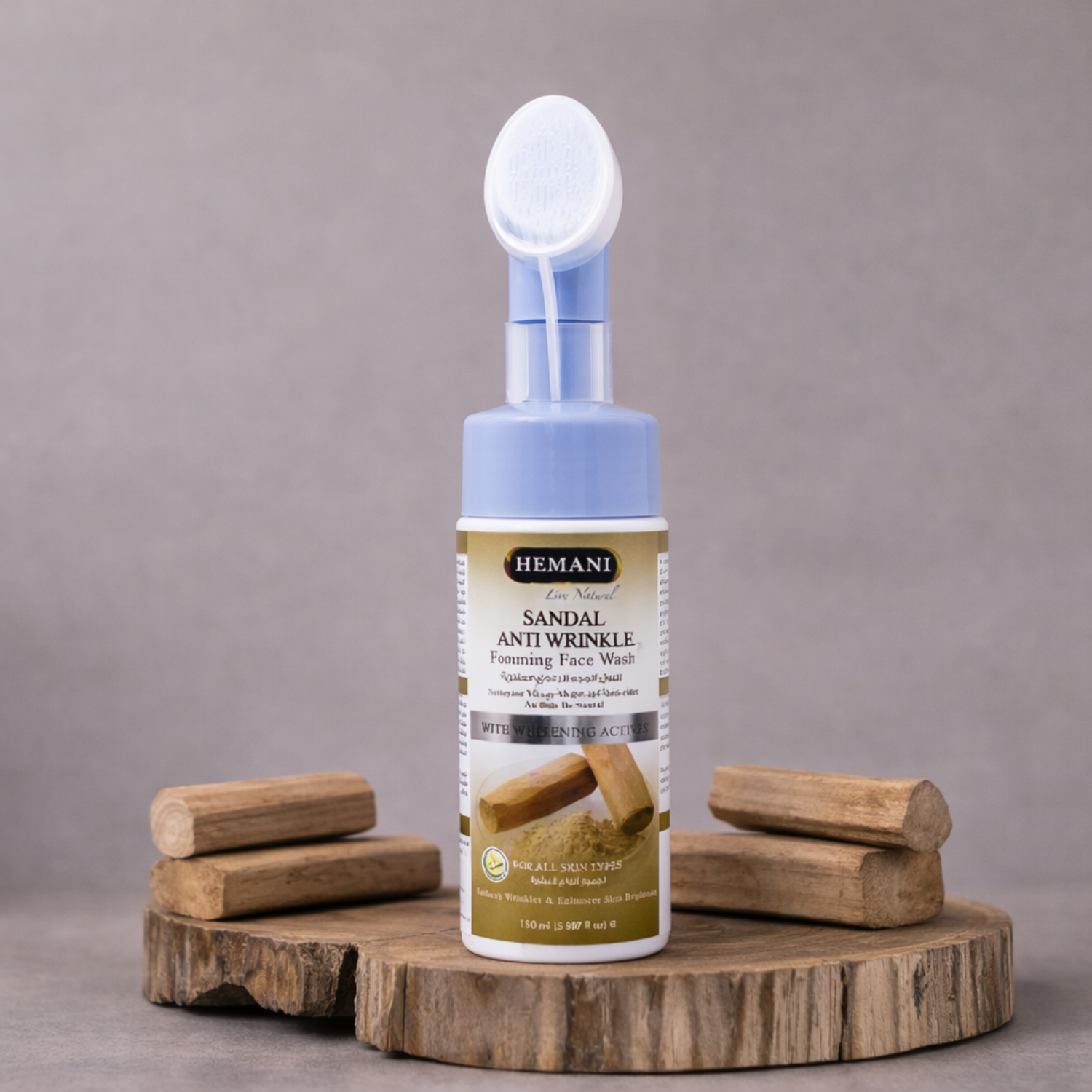 Anti Wrinkle Sandal Foaming Face Wash By Hemani Herbal