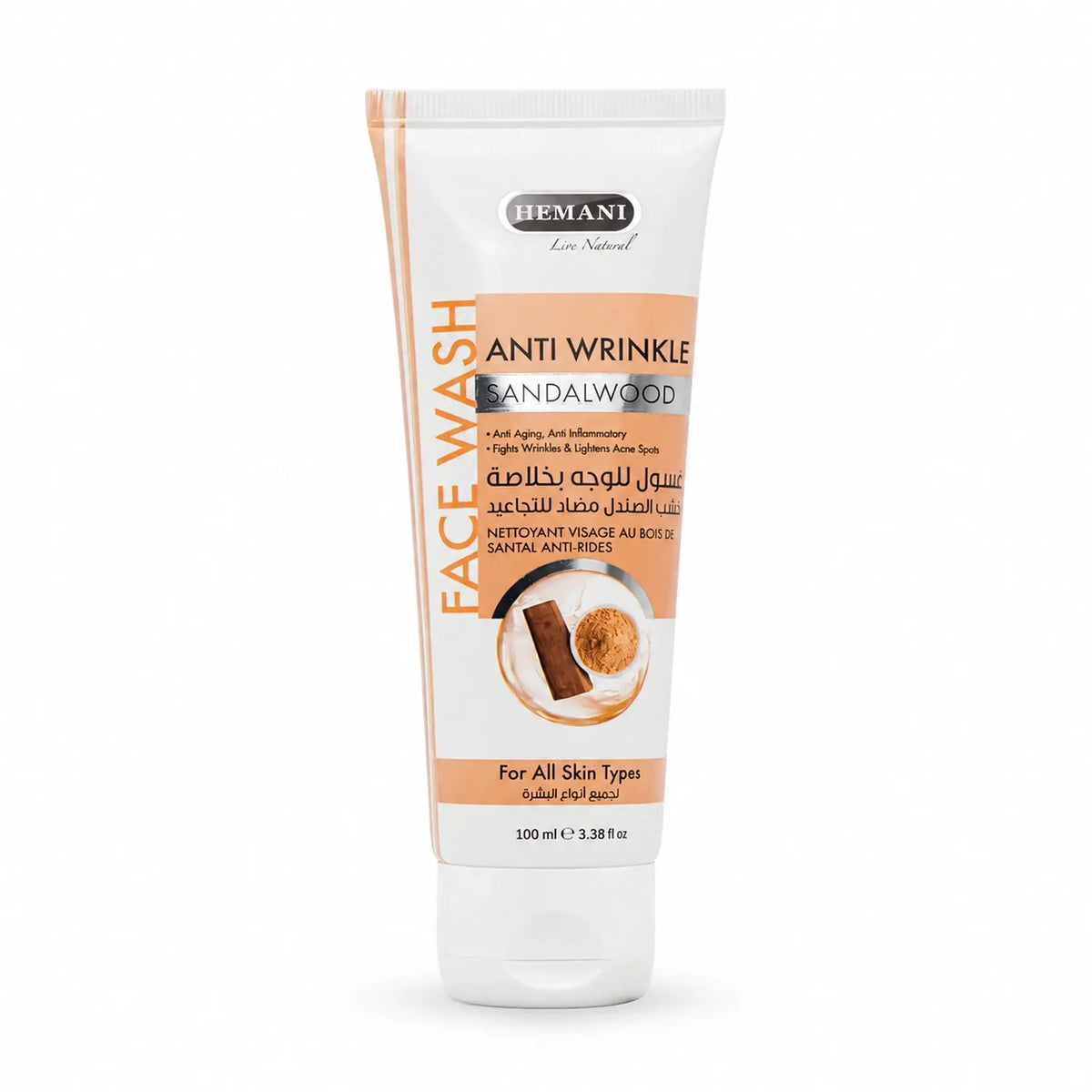 Anti Wrinkle Sandalwood Face Wash 100ml
