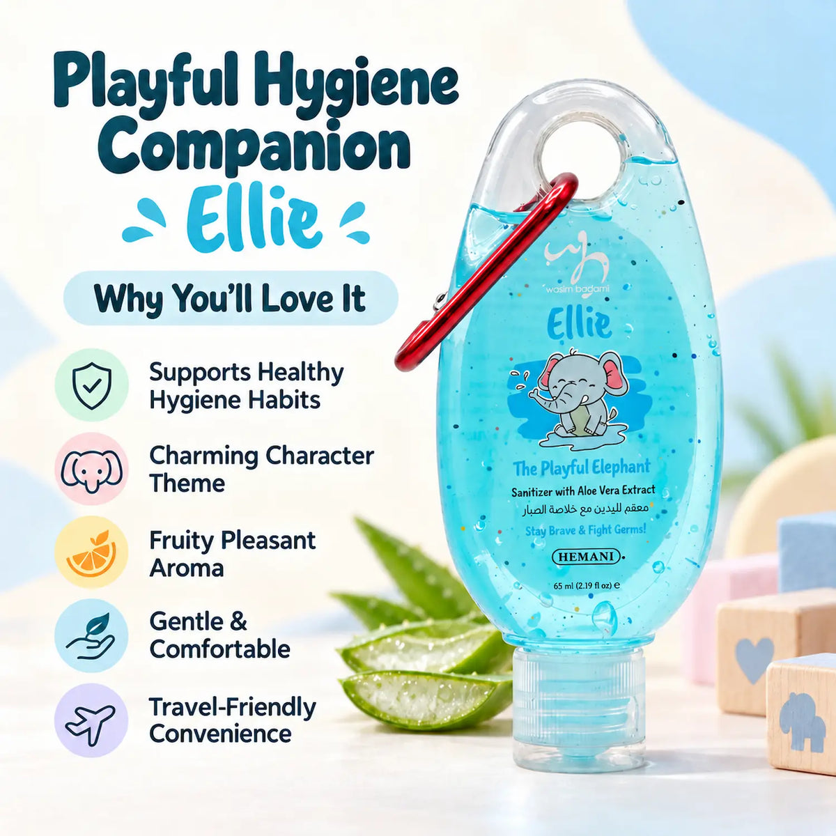 Antibacterial Hand Sanitizer for Kids - Ellie