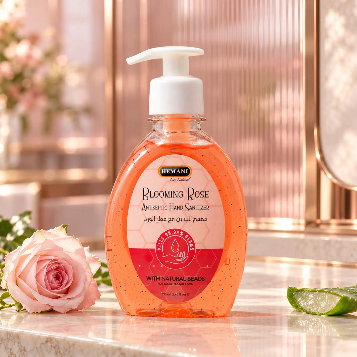 Antiseptic Hand Sanitizer 250ml - Blooming Rose