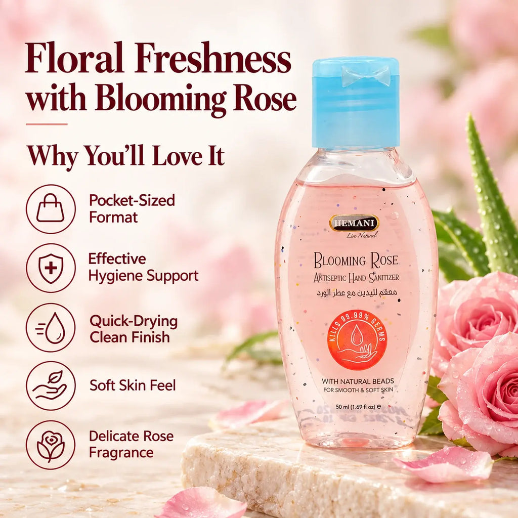 Antiseptic Hand Sanitizer 50ml - Blooming Rose