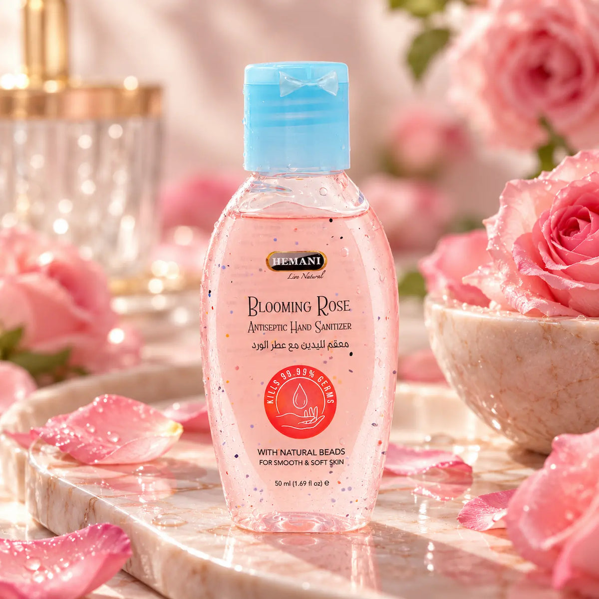 Antiseptic Hand Sanitizer 50ml - Blooming Rose