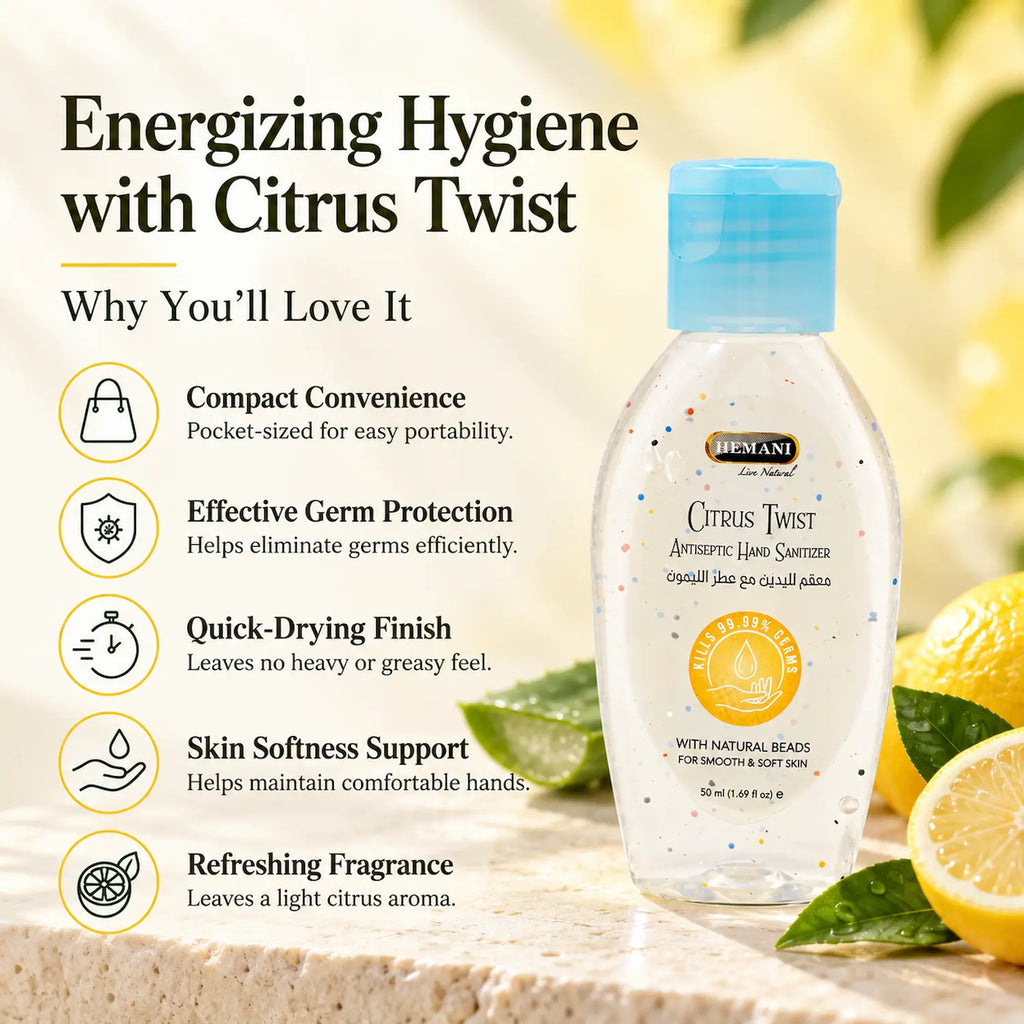 Antiseptic Hand Sanitizer 50ml - Citrus Twist