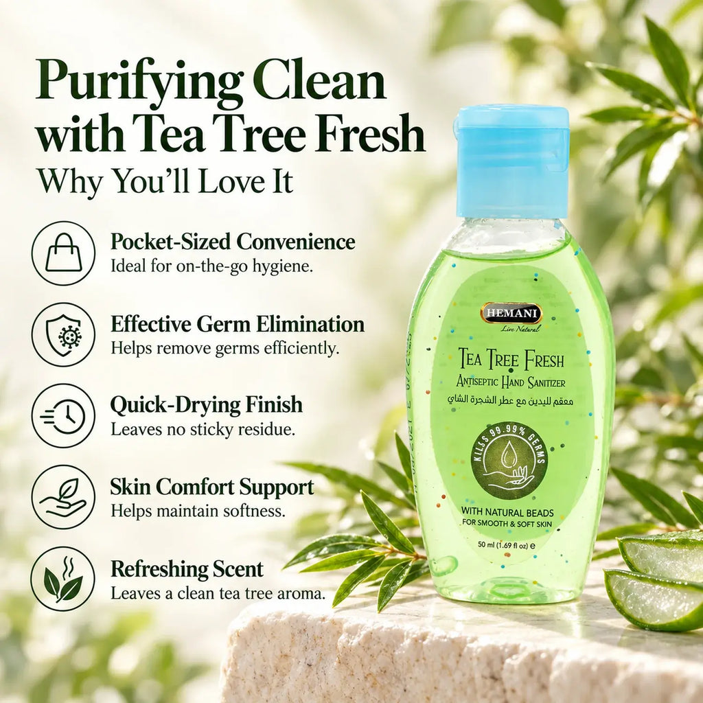 Antiseptic Hand Sanitizer 50ml - Tea Tree Fresh