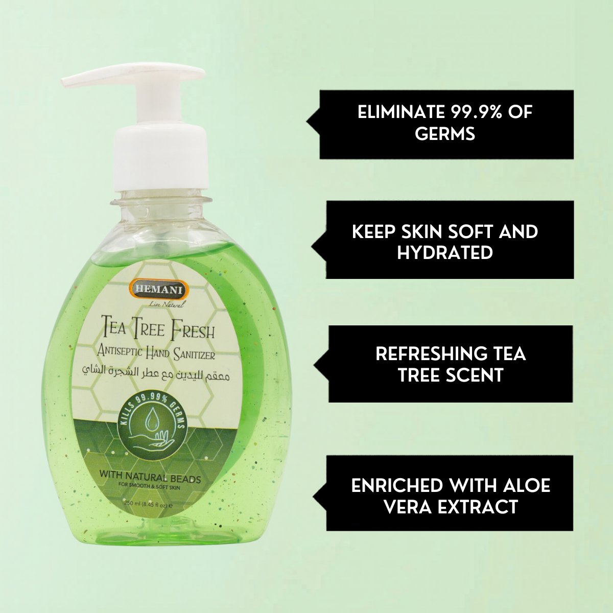 Antiseptic Hand Sanitizer 250ml - Tea Tree Fresh