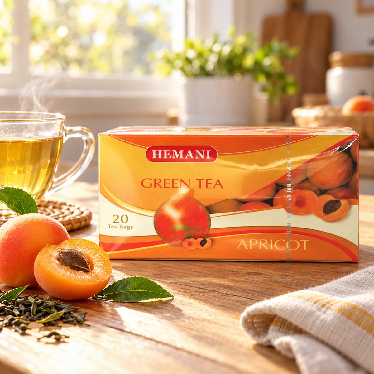 Apricot Green Tea – 20 Tea Bags