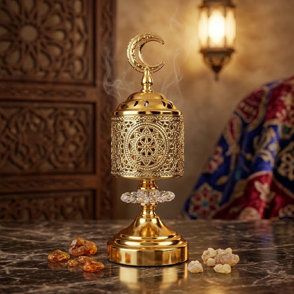 Bakhoor Burner - Classic Golden