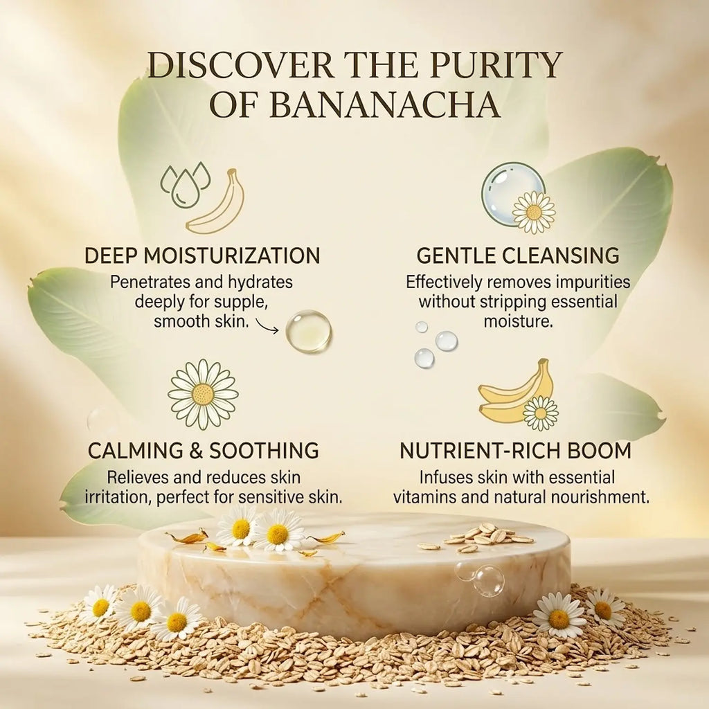 BananaCha Foaming Face Wash with Organic Banana & Chamomile 150ml