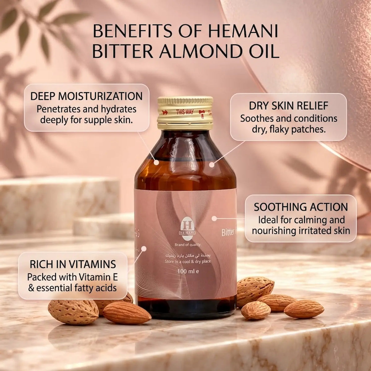 Bitter Almond Herbal Oil 100ml