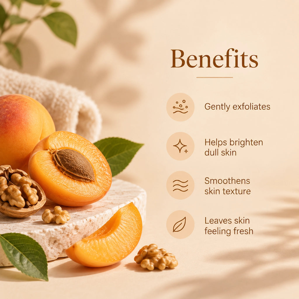 Brightening Facial Scrub with Apricot & Walnut 150ml