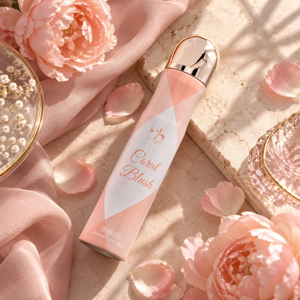 Coral Blush Deodorant Body Spray for Women
