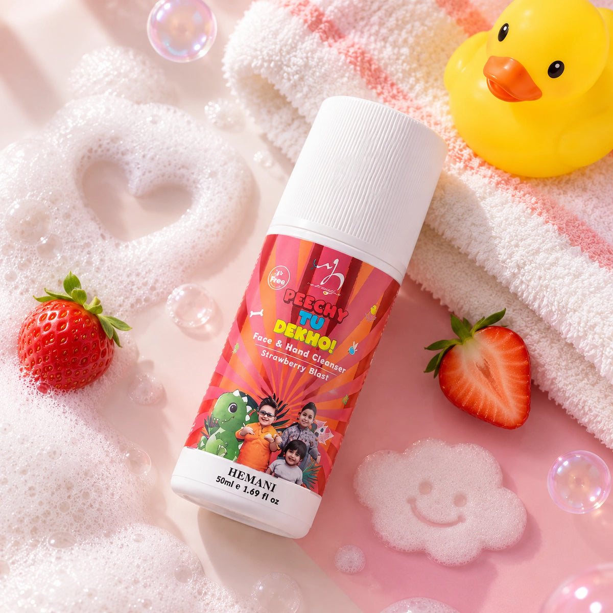 Dino Fossil Foam Hand Cleanser Strawberry Blast 50ml