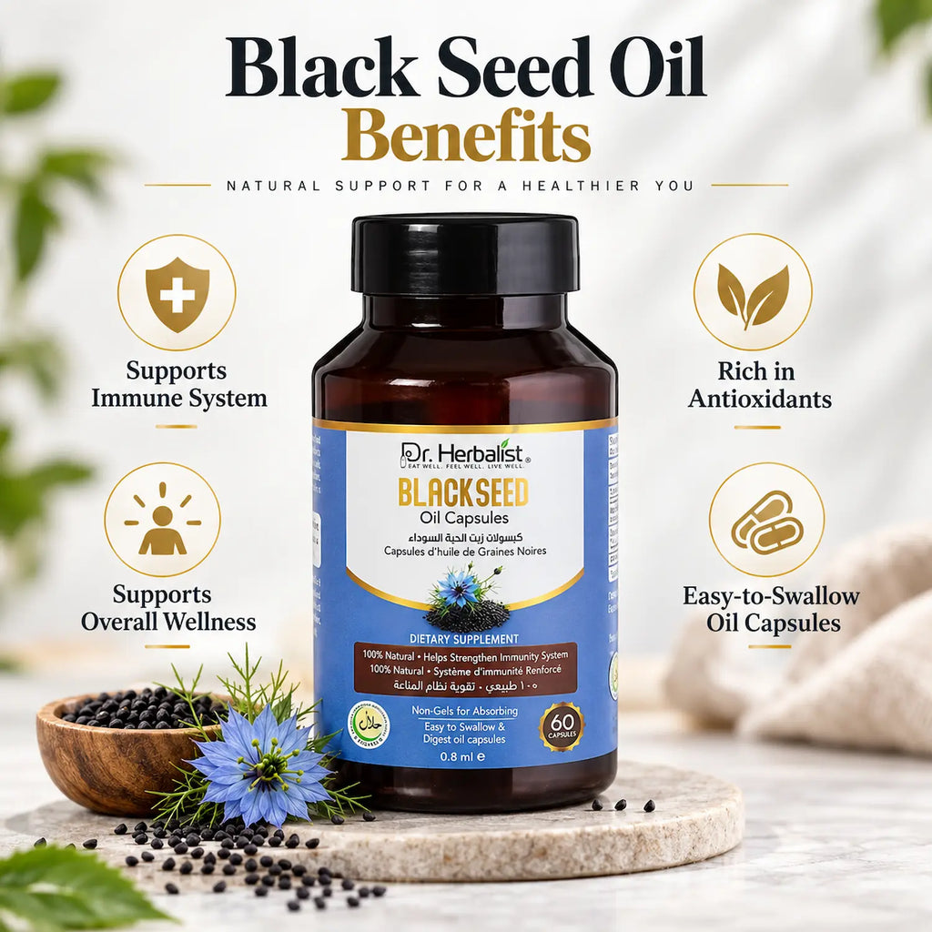 Dr. Herbalist Black Seed Oil Capsules 500mg