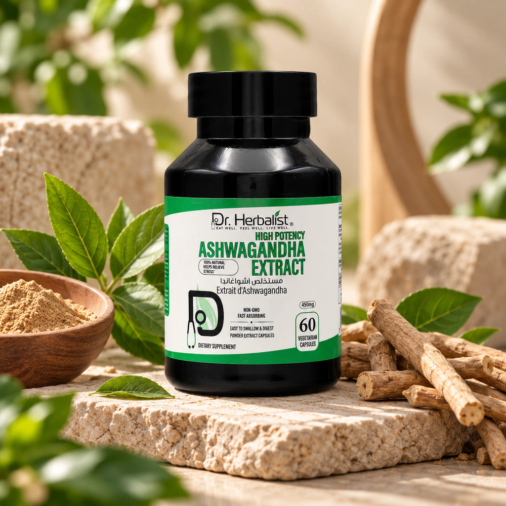 Dr. Herbalist High Potency Ashwagandha Powder Capsules