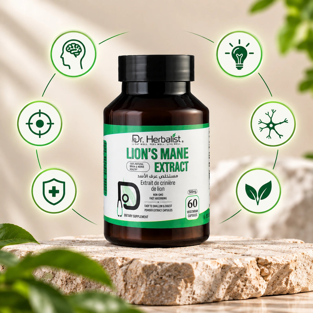 Dr. Herbalist Lion's Mane Extract Powder Capsule 500mg