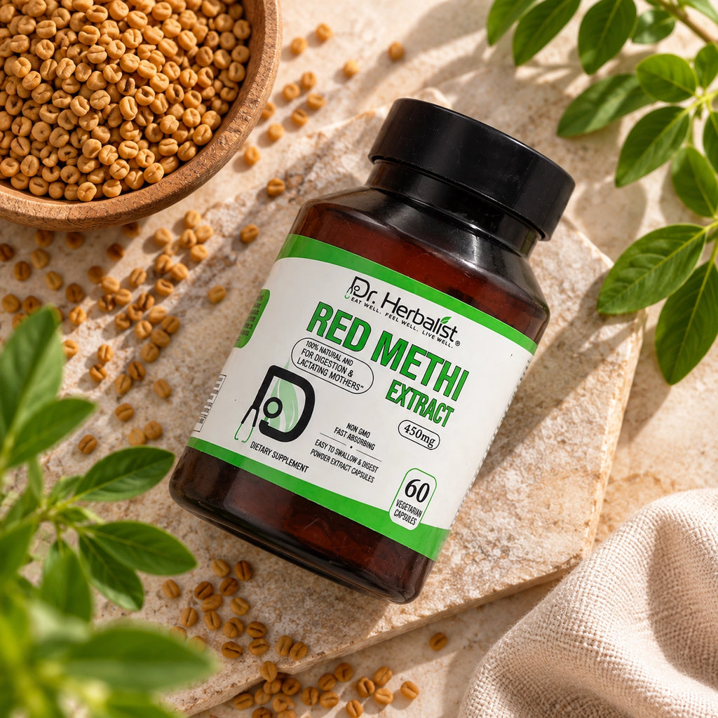 Dr. Herbalist Red Methi 450mg Dietary Supplement Capsule