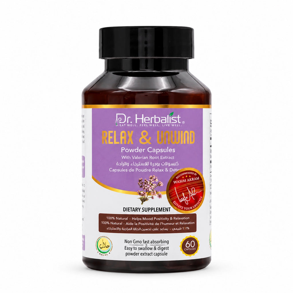 Dr. Herbalist Relax & Unwind Powder Capsules 600mg